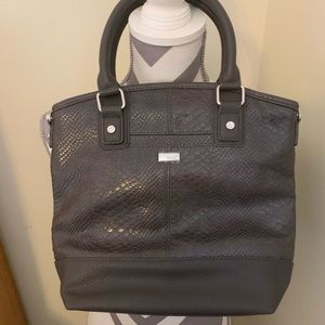 Thirty-One Jewell Paris Purse in Charcoal Snake